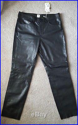 black leather pants h&m
