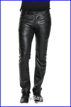 mens leather pants zara