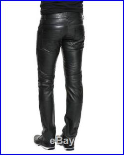 mens leather pants zara