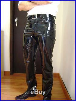 patent leather pants for men