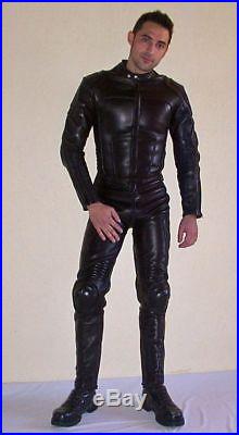 men in tight leather pants