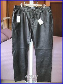 polo leather pants