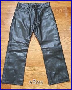 gap bootcut leather pants