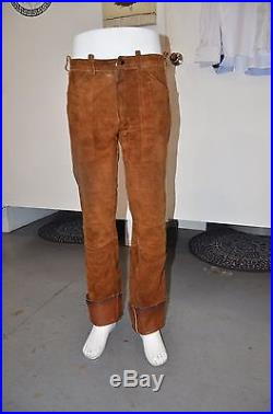 men's suede leather pants
