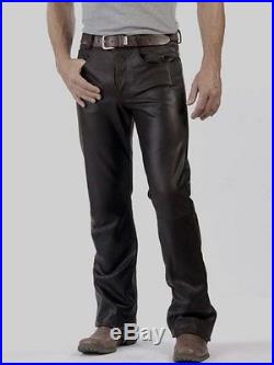 100% Authentic men's ROGUE Black Leather Pants Size 36 $595