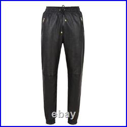 100% Genuine Leather Pants For Men With Hook & Loop Closer
