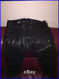 1100$ diesel leather pants Skinny Slil Low Waist Mens Sz 30 31 Thanez Thavar