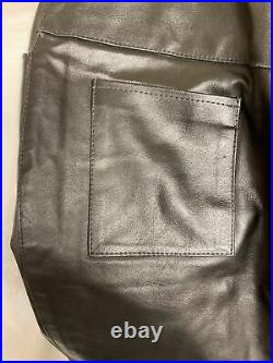 1970s Black Leather Pants- The Leather Shop By Sears Mens Sz 30 X 31