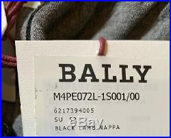 $2,000 Bally Black Leather Drawstring Pants Size US 36, EU 52, Made in Italy