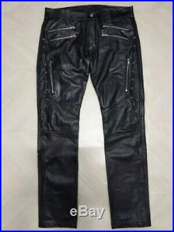(32) Men's leather pants / biker's jeans DIESEL P-Hermas