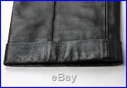 $3300 New Authentic Gucci Mens Black Leather Pants 359505 1000 | Mens ...