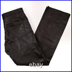 37x34 Leather Pants Brown Mens Rachelle Lined Genuine 5 Pocket Trouser Pant Size