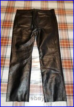 424 On Fairfax 2pac Collection Mens Leather Pants Size Large
