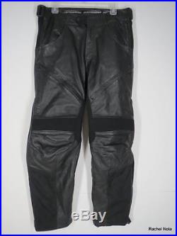 $450 HARLEY DAVIDSON 32 Men's FXRG Black Leather Motorcycle Overpants Pants EUC