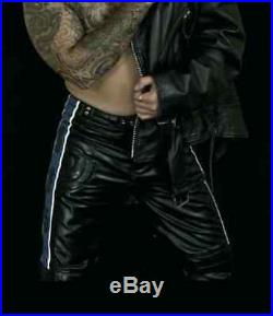 665 Gay Leather Classic Moto Pant W 32 X L 32 GAY MENS LEATHER PANT