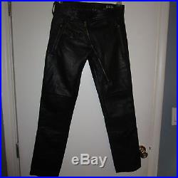 665 Leather Men's Black Pants 30 x 30. Fetish Wear Hollywood Mr S