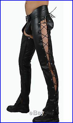 770 REAL smooth LEATHER CHAPS, LEDER CHAPS/PANTS/CUIR GAY CHAPS/TROUSERS