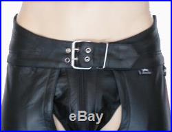 770 REAL smooth LEATHER CHAPS, LEDER CHAPS/PANTS/CUIR GAY CHAPS/TROUSERS