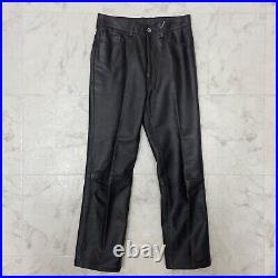 A. A. R YOHJI YAMAMOTO Vintage Cowhide Leather Pants 90s Black Size M from japan
