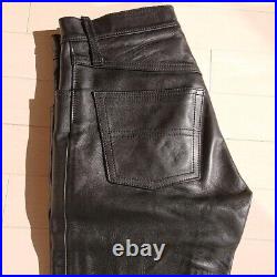AERO LEATHER Auth Front Quarter Horsehide Leather Pants Size 29 Used Japan FS