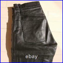 AERO LEATHER Auth Front Quarter Horsehide Leather Pants Size 29 Used from Japan