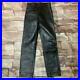 AERO-LEATHER-Authentic-Leather-Pants-Men-Black-Used-from-Japan-01-snd