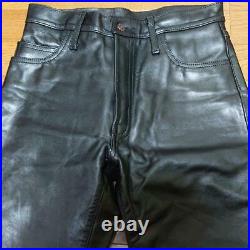 AERO LEATHER Horsehide Leather Pants Size 31 Men Authentic Used from Japan