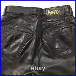 AERO LEATHER Leather Pants Horsehide black Size 32