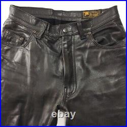 AERO LEATHER Leather Pants Horsehide black Size 32