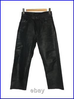 AERO LEATHER Leather pants Steerhide riders Straight pants Size 30 Black #V3454