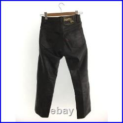 AERO LEATHER size 29 Leather pants Men's bottoms plain black Steerhide