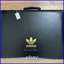 Adidas JACKET PANTS Men Black Gold Line LAMB LEATHER Japan Ltd Case Set FedExK