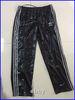 Adidas Originals Chile 62 Track Top Pants Jacket Suit Leather Look Set Silver