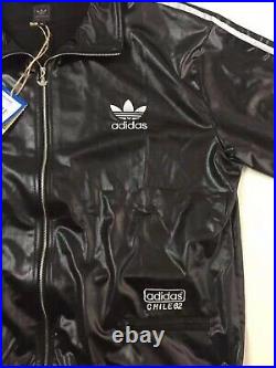Adidas Originals Chile 62 Tracksuit Jacket Pants Set Leather Look Wet Luxury Top
