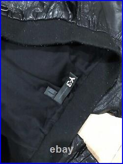 Adidas Y-3 Leather Lambskin Joggers Sz L