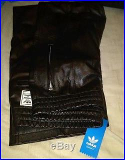 Adidas neighborhood black leather pants size small men's