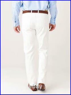 Ak Mani Men's COW GENUINE LEATHER 5 Pockets Jeans Style Motorbike White Pants