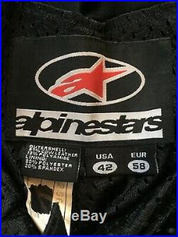 Alpinestars Apex Leather Trousers Pants Mens XXL Euro 58 USA 42