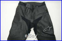 Alpinestars Leather Motorcycle Track Pants Men Size 32 x 28 Armored