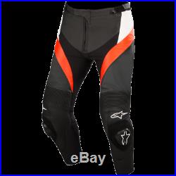 Alpinestars Men's Size 44 Racing Pants Leather Missile Airflow Black/White/Red