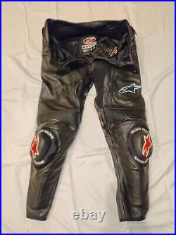 Alpinestars Track Leather Pants Black Size Euro 50/US 34. Excellent condition