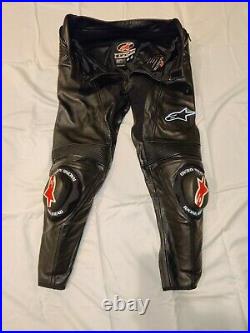 Alpinestars Track Leather Pants Black Size Euro 50/US 34. Excellent condition