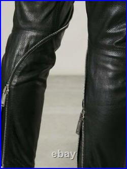 Authentic Dsquared2 Motorcycle Leather Pants IT50 / US34 Rare New with Tag