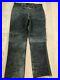 Authentic-Just-Cavalli-men-leather-grey-pants-size-34-Made-in-Italy-01-kt