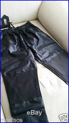 Authentic Plastic Tokyo Men's Runway Part Leather Sweatpants Size M New