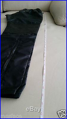 Authentic Plastic Tokyo Men's Runway Part Leather Sweatpants Size M New