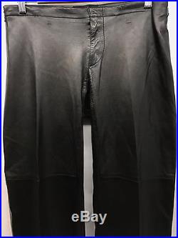 Authentic Vera Pelle Gucci Men's Leather Pants Size 44