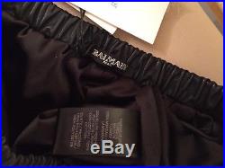 BALMAIN 100% GENUINE Men's Black Leather Trousers Size M NEW WITH TAGS RRP £1295