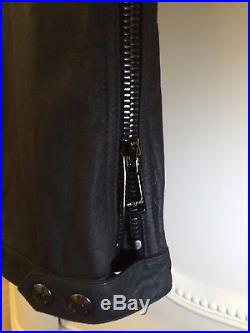 BELSTAFF Telford Biker Nappa Leather Men's Trousers Pants Sz 28 RRP£1995$ NEW