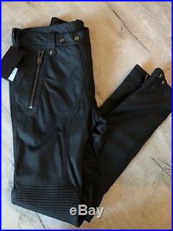 BELSTAFF Telford Biker Suede/Leather Men's Trousers Pants UK 28 RRP£1995$ NEW